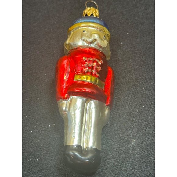 Vintage West Germany Nut Cracker Glass Mold Christmas Ornament - Picture 5 of 11